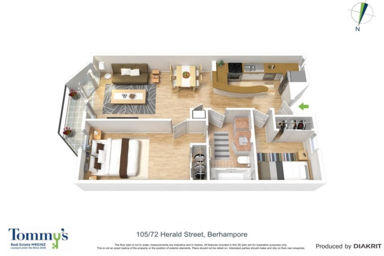 Photo of property in Luxford Villas, 105/72 Herald Street, Berhampore, Wellington, 6023