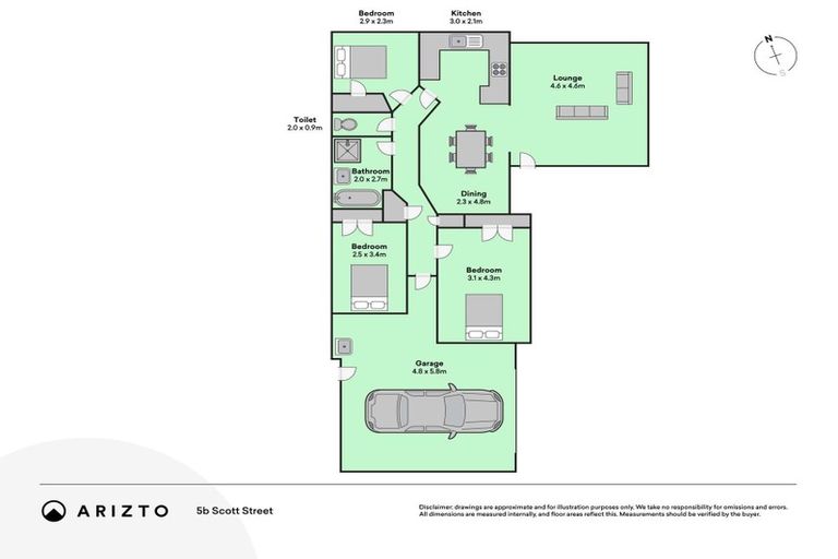 Photo of property in 5b Scott Street, Leamington, Cambridge, 3432