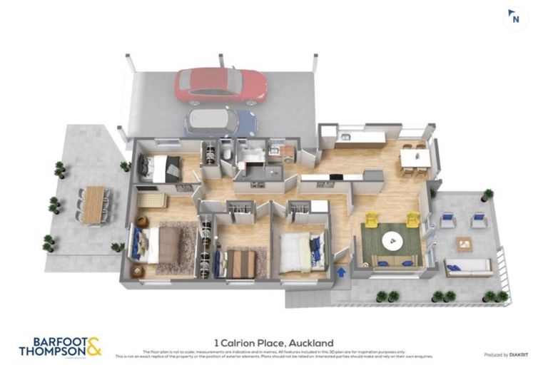 Photo of property in 1 Clarion Place, Glendene, Auckland, 0602