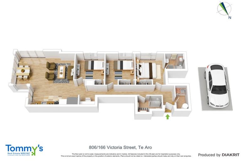 Photo of property in Vsp South, 806/168 Victoria Street, Te Aro, Wellington, 6011