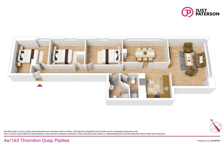 Photo of property in Quantum On Thorndon Quay, 4/163a Thorndon Quay, Pipitea, Wellington, 6011