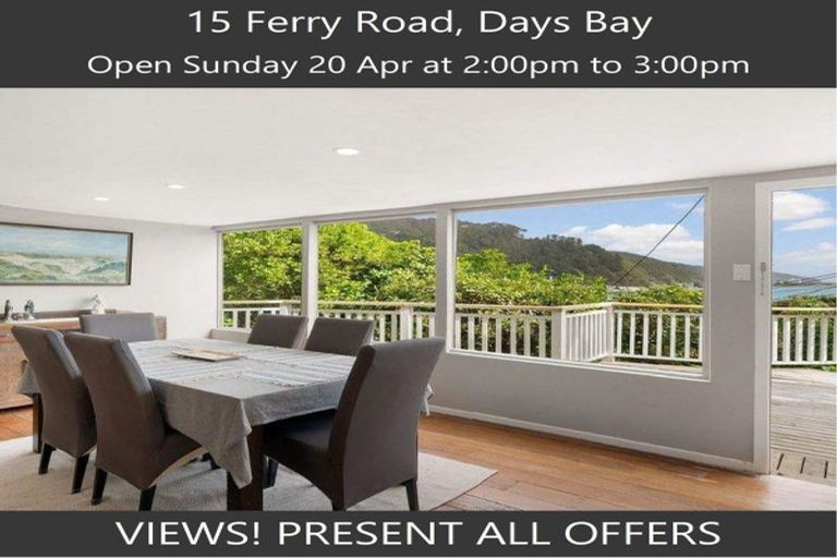 Photo of property in 15 Ferry Road, Days Bay, Lower Hutt, 5013