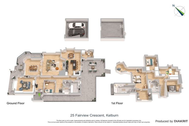 Photo of property in 25 Fairview Crescent, Kelburn, Wellington, 6012