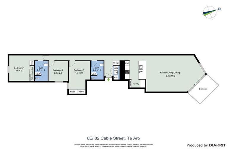 Photo of property in Piermont Apartments, 6e/82 Cable Street, Te Aro, Wellington, 6011