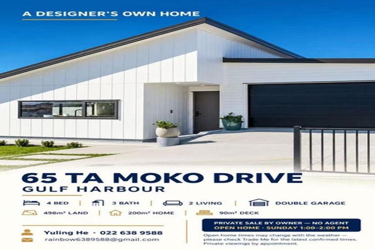 Photo of property in 65 Ta Moko Drive, Gulf Harbour, Whangaparaoa, 0930