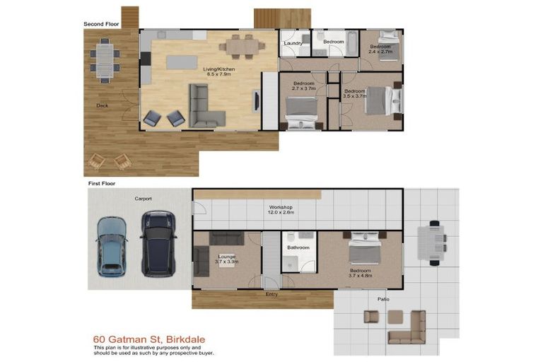 Photo of property in 60 Gatman Street, Birkdale, Auckland, 0626