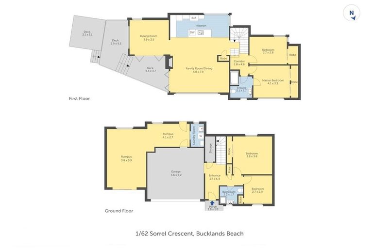 Photo of property in 1/62 Sorrel Crescent, Bucklands Beach, Auckland, 2012