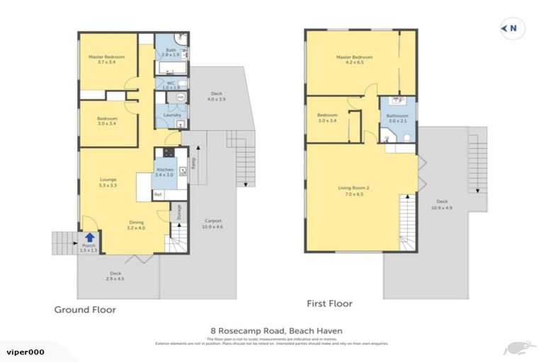 Photo of property in 8 Rosecamp Road, Beach Haven, Auckland, 0626