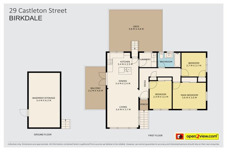 Photo of property in 29 Castleton Street, Birkdale, Auckland, 0626