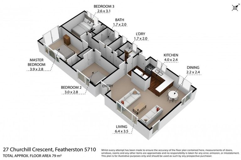 Photo of property in 27 Churchill Crescent, Featherston, 5710