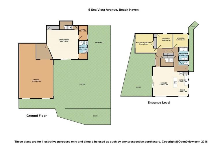 Photo of property in 5 Sea Vista Avenue, Beach Haven, Auckland, 0626