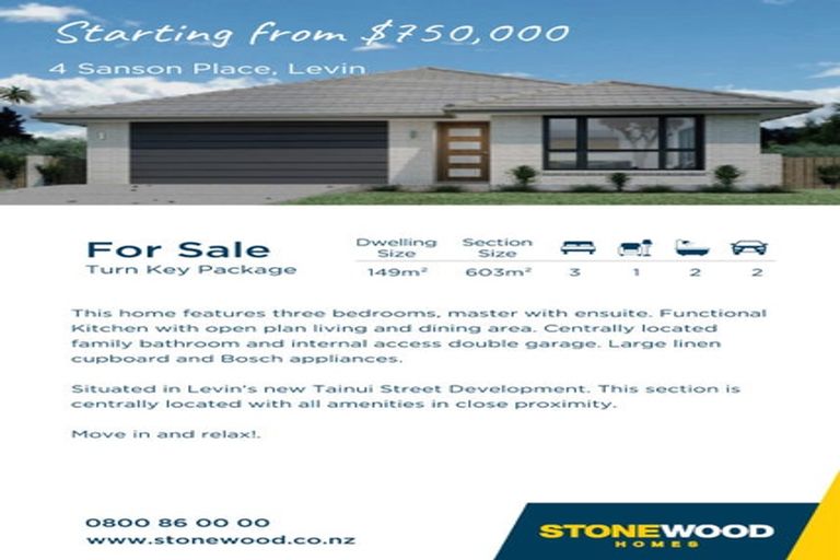 Photo of property in 4 Sanson Place, Levin, 5510