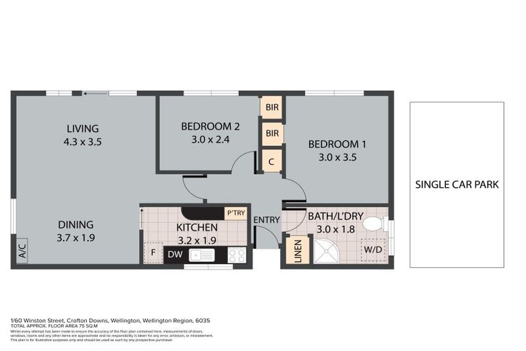 Photo of property in 1/60 Winston Street, Crofton Downs, Wellington, 6035