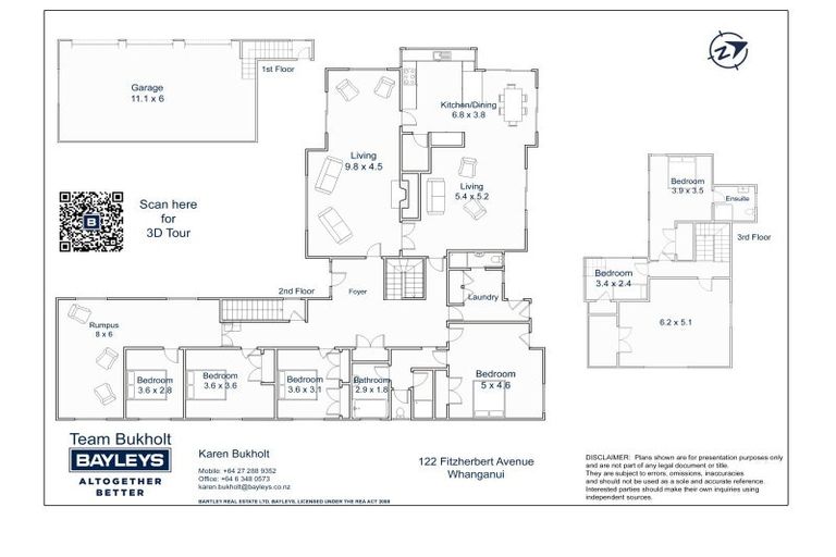 Photo of property in 122 Fitzherbert Avenue, Tawhero, Whanganui, 4501