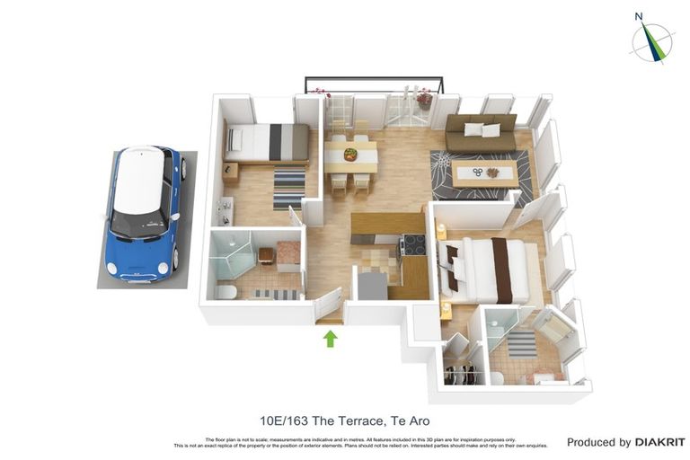 Photo of property in Terrace Heights Apartments, 10e/163 The Terrace, Wellington Central, Wellington, 6011