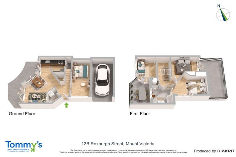 Photo of property in 12b Roxburgh Street, Mount Victoria, Wellington, 6011