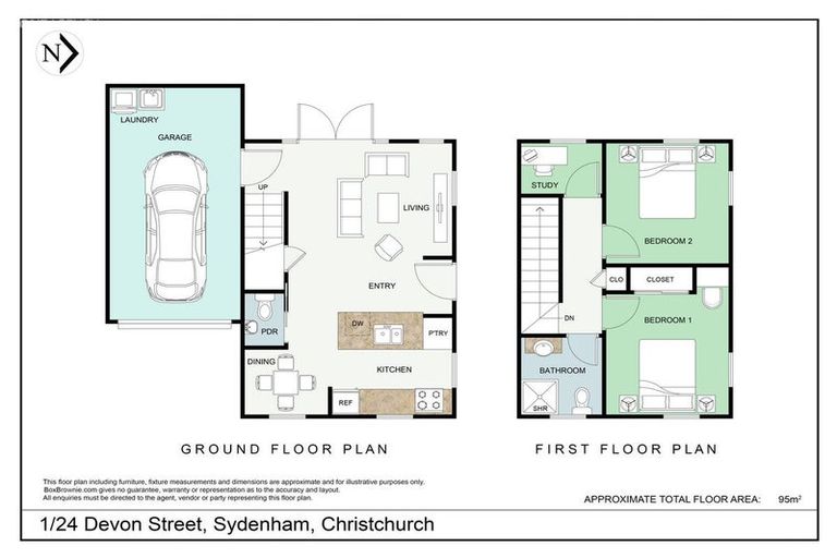 Photo of property in 1/24 Devon Street, Sydenham, Christchurch, 8023