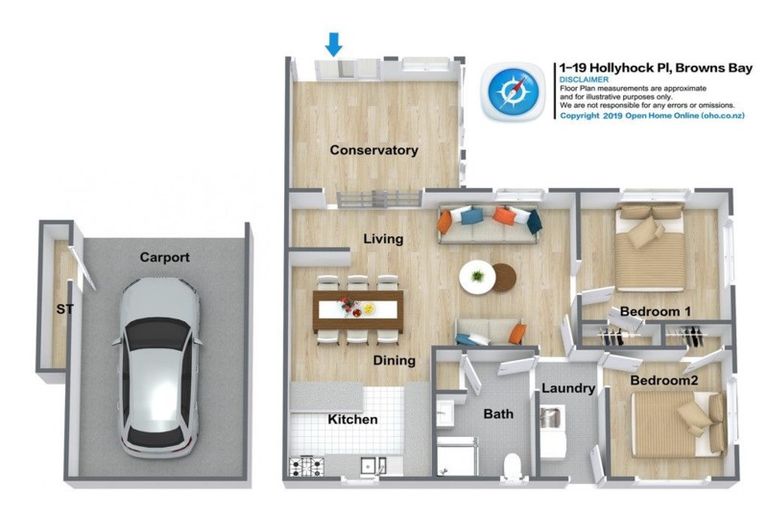 Photo of property in 1/19 Hollyhock Place, Browns Bay, Auckland, 0630