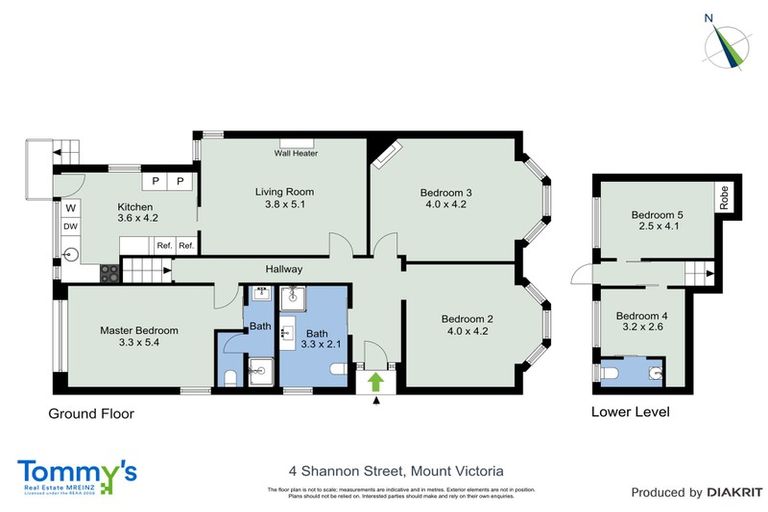 Photo of property in 4 Shannon Street, Mount Victoria, Wellington, 6011