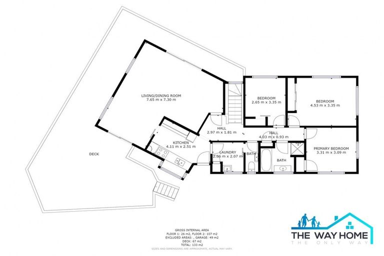 Photo of property in 42 Akatea Road, Korokoro, Lower Hutt, 5012