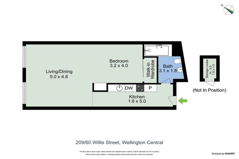 Photo of property in Gerondis Bldg Apartments, 209/60 Willis Street, Wellington Central, Wellington, 6011