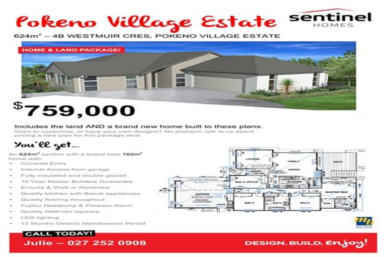 Photo of property in 4b Westmuir Crescent, Pokeno, 2402