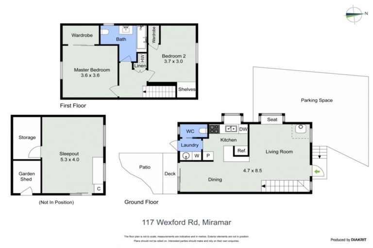 Photo of property in 117 Wexford Road, Miramar, Wellington, 6022