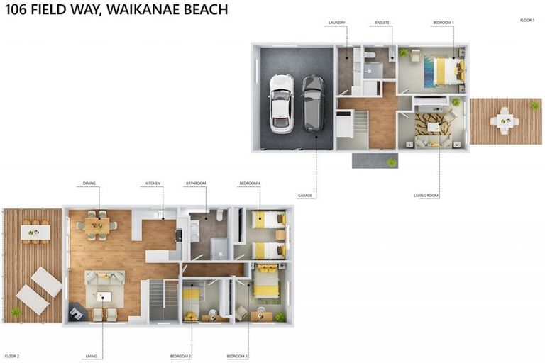 Photo of property in 106 Field Way, Waikanae Beach, Waikanae, 5036