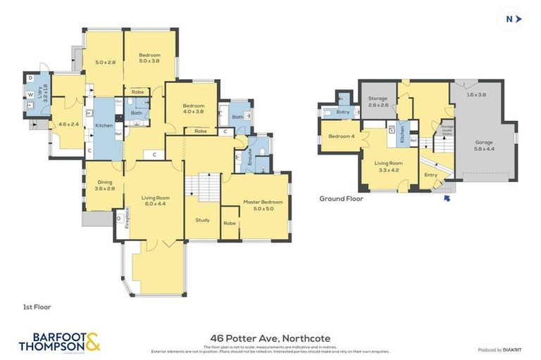 Photo of property in 46 Potter Avenue, Northcote, Auckland, 0627