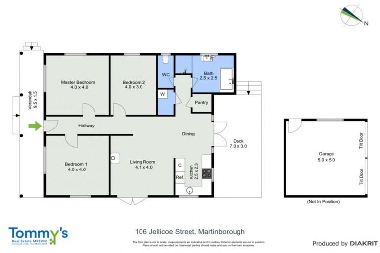 Photo of property in 106 Jellicoe Street, Martinborough, 5711