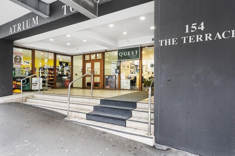 Photo of property in Atrium Towers, 8a/154 The Terrace, Wellington Central, Wellington, 6011