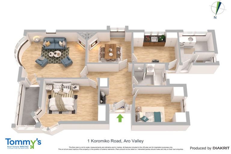 Photo of property in 1 Koromiko Road, Aro Valley, Wellington, 6012