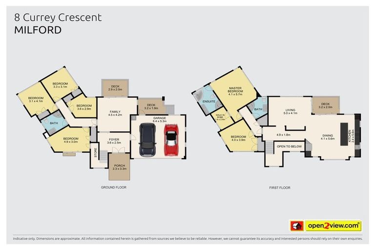 Photo of property in 8 Currey Crescent, Milford, Auckland, 0620