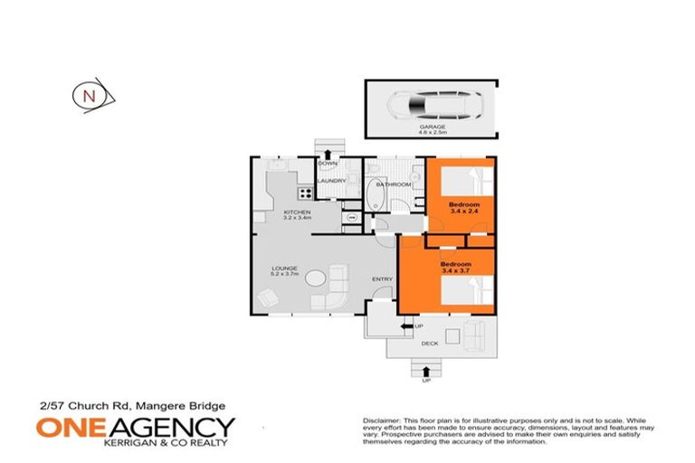 Photo of property in 2/57 Church Road, Mangere Bridge, Auckland, 2022