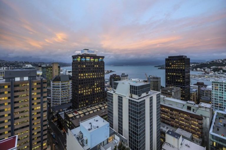 Photo of property in Jellicoe Towers, 191 The Terrace, Wellington Central, Wellington, 6011