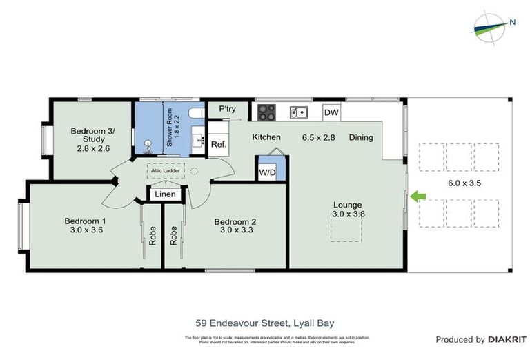 Photo of property in 59 Endeavour Street, Lyall Bay, Wellington, 6022