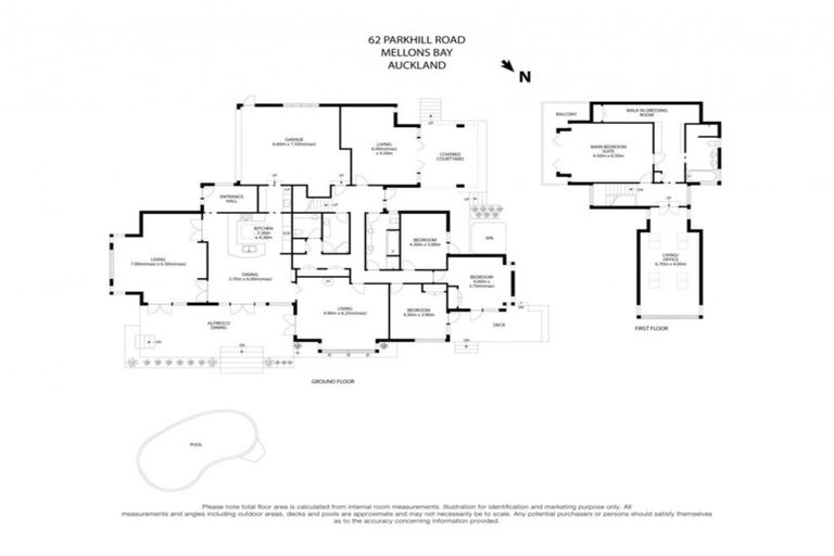 Photo of property in 62 Parkhill Road, Mellons Bay, Auckland, 2014