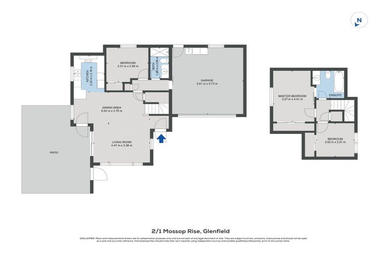 Photo of property in 2/1 Mossop Rise, Glenfield, Auckland, 0629