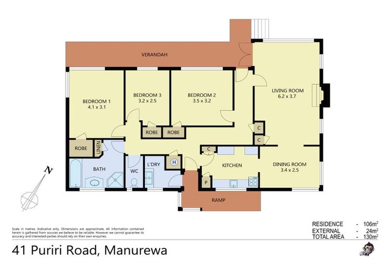 Photo of property in 41 Puriri Road, Manurewa, Auckland, 2102