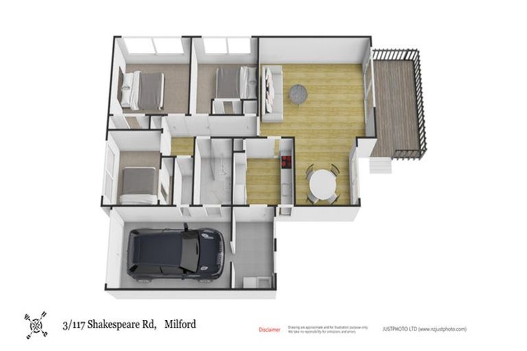 Photo of property in 3/117 Shakespeare Road, Milford, Auckland, 0620