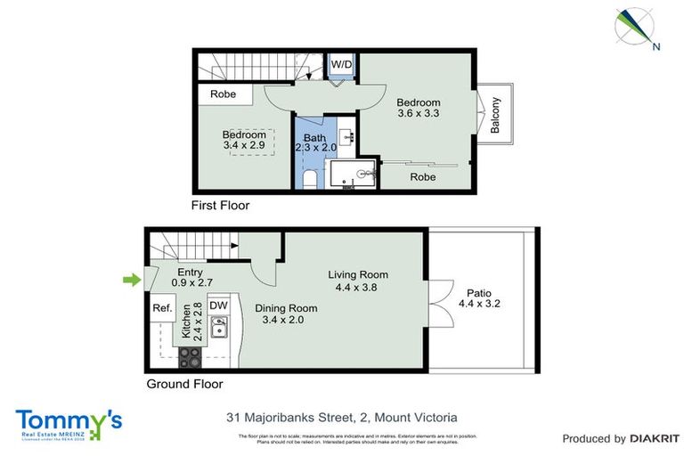 Photo of property in 2/37 Majoribanks Street, Mount Victoria, Wellington, 6011