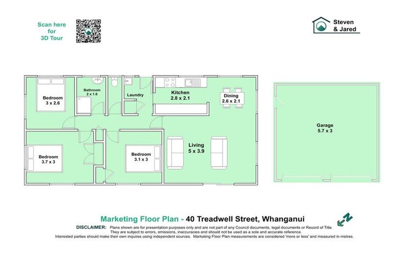 Photo of property in 40 Treadwell Street, Springvale, Whanganui, 4501