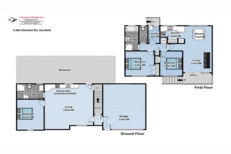 Photo of property in 3/496 Glenfield Road, Glenfield, Auckland, 0629