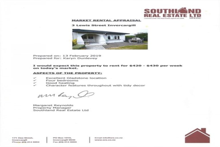 Photo of property in 3 Lewis Street, Gladstone, Invercargill, 9810