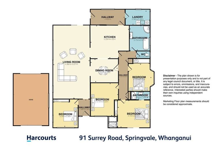 Photo of property in 91 Surrey Road, Springvale, Whanganui, 4501