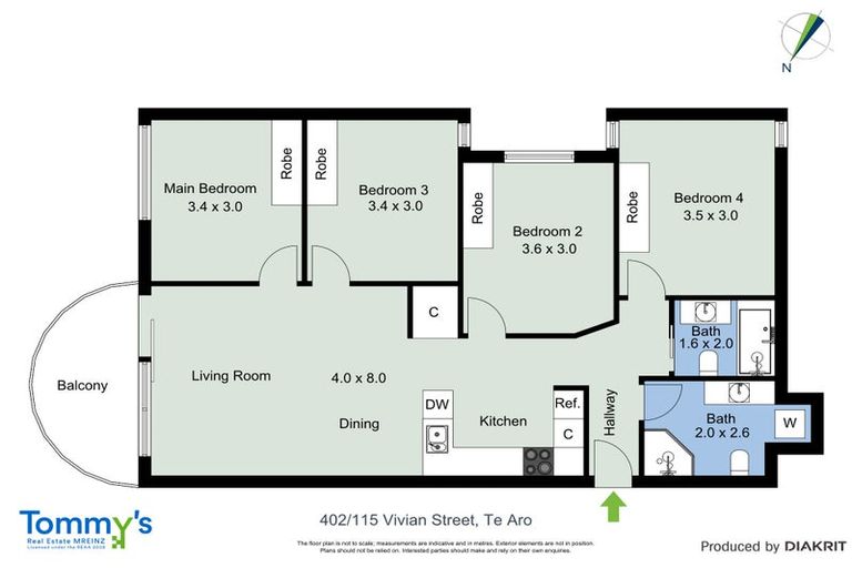 Photo of property in City Lodge, 402/115 Vivian Street, Te Aro, Wellington, 6011