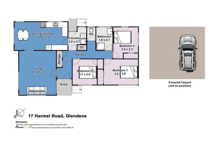 Photo of property in 17 Harmel Road, Glendene, Auckland, 0602