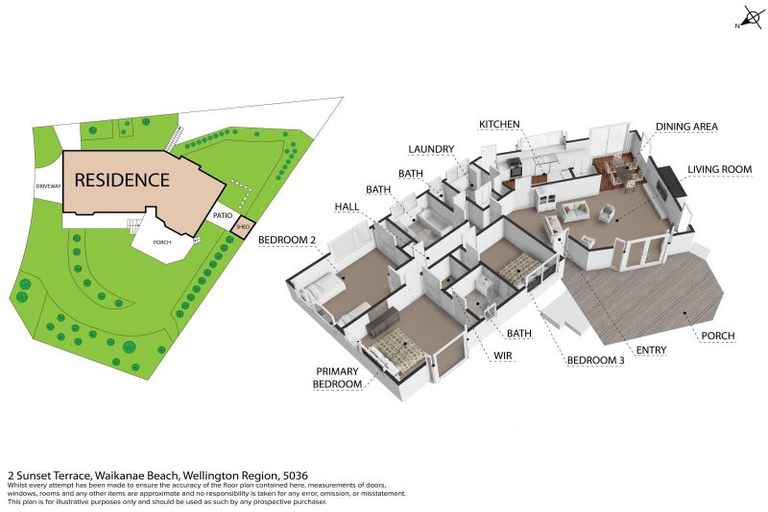 Photo of property in 2 Sunset Terrace, Waikanae Beach, Waikanae, 5036