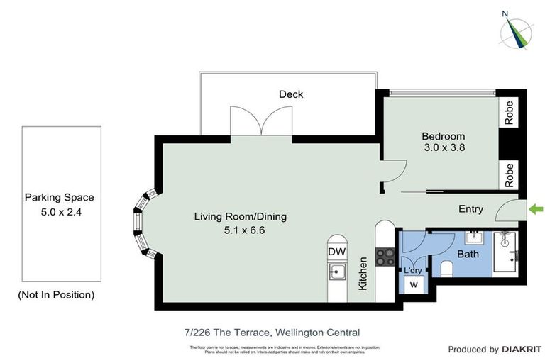 Photo of property in 7/226 The Terrace, Wellington Central, Wellington, 6011