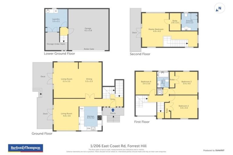 Photo of property in 1/206 East Coast Road, Forrest Hill, Auckland, 0620